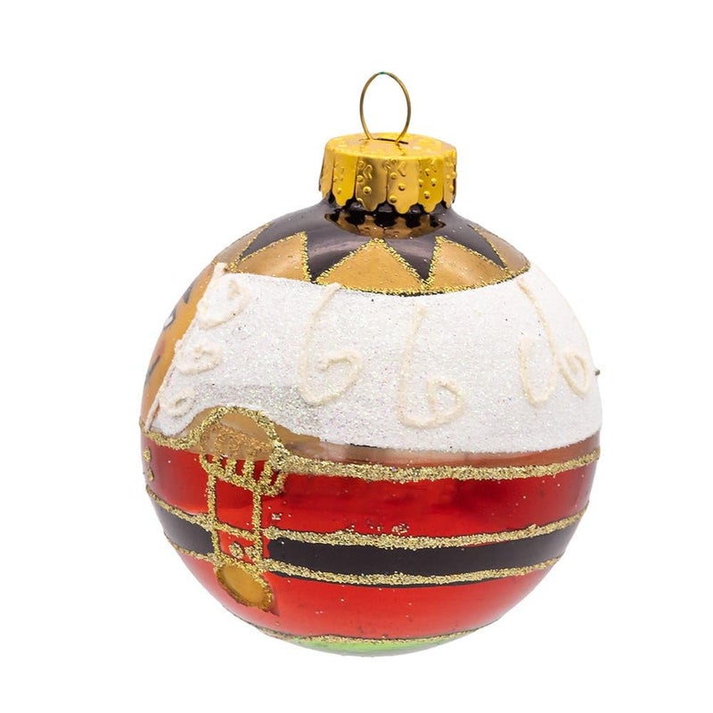 Kurt S. Adler Kurt Adler Nutcracker Design Glass Ball Ornament, 65mm, Set of 4 - Image 3